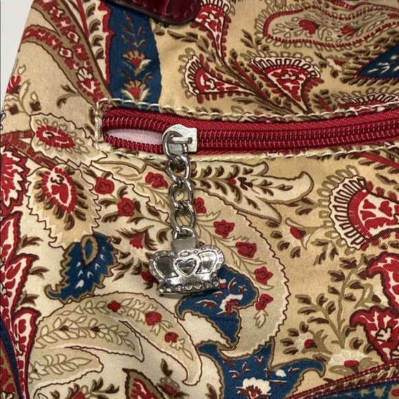 KATHY Women’s Van Zeeland Red Floral Shoulder Purse Y2K Handbag Vintage - Picture 2 of 11